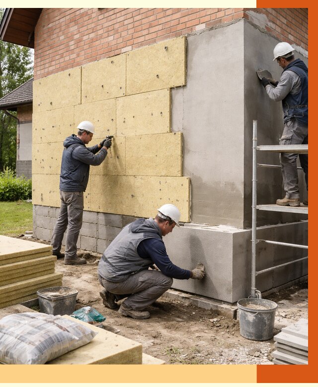 Утепление частного дома в Верхнем Уфалее под ключ от 7676 руб/м2 — недорого | ТепломастерВрф