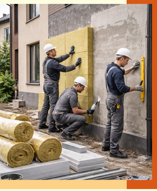 Утепление таунхауса в Верхнем Уфалее от 7368 руб/м2 — комплекс под ключ | ТепломастерВрф