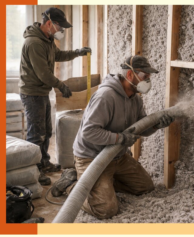 Утепление таунхауса эковатой в Верхнем Уфалее для максимально теплых стен