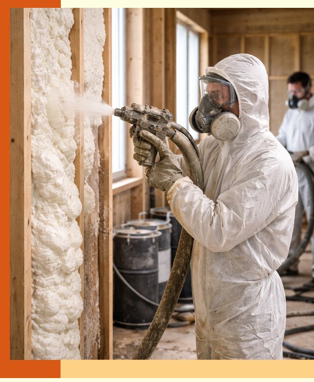 Утепление каркасного дома пенополиуретаном в Верхнем Уфалее