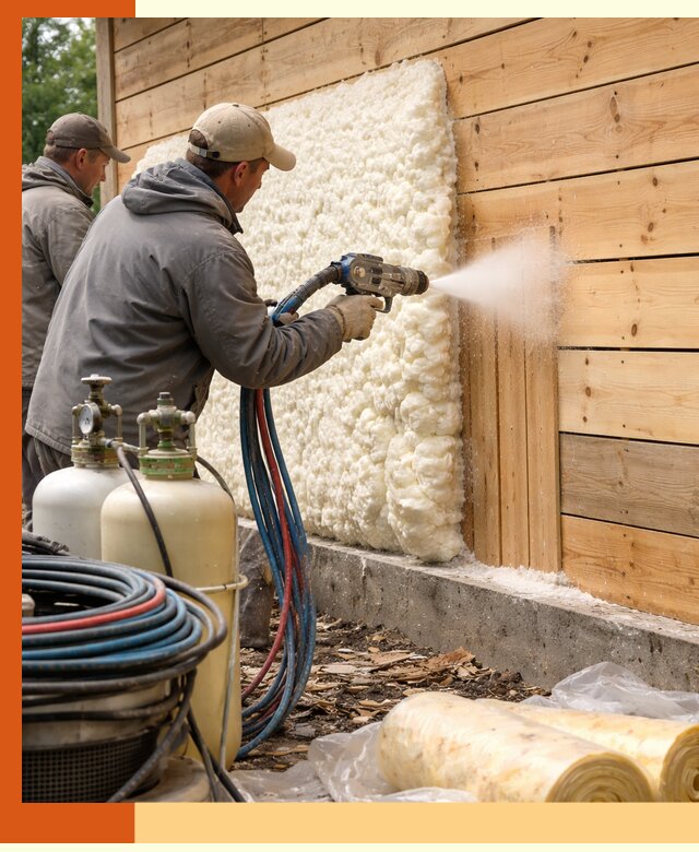 Утепление деревянного дома пенополиуретаном в Верхнем Уфалее