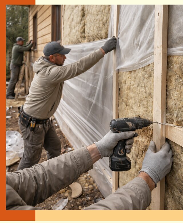 Утепление дома из бруса в Верхнем Уфалее качественно и долговечно