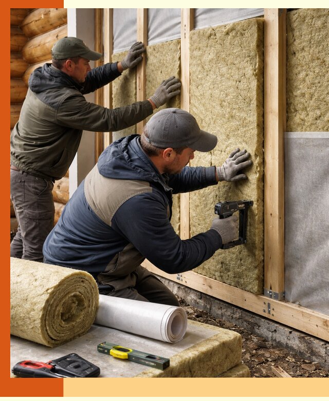 Утепление бревенчатого дома под ключ в Верхнем Уфалее