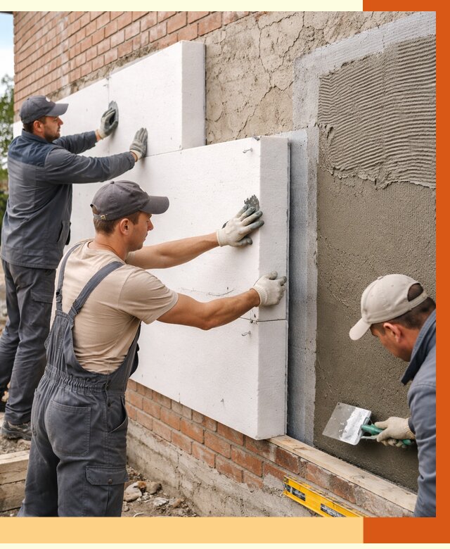 Утепление кирпичного дома в Верхнем Уфалее от 4298 руб. под ключ | ТепломастерВрф