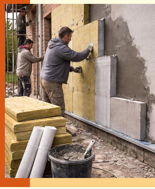 Утепление кирпичного дома под ключ в Верхнем Уфалее