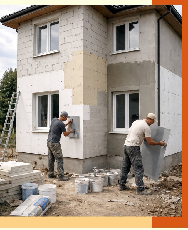 Утепление дома из газобетона в Верхнем Уфалее от 4298 руб./м² — заказать у ТепломастерВрф