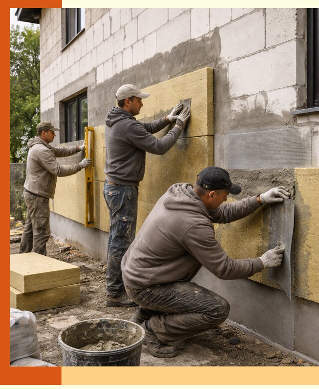 Утепление дома из газобетона в Верхнем Уфалее качественно и долговечно