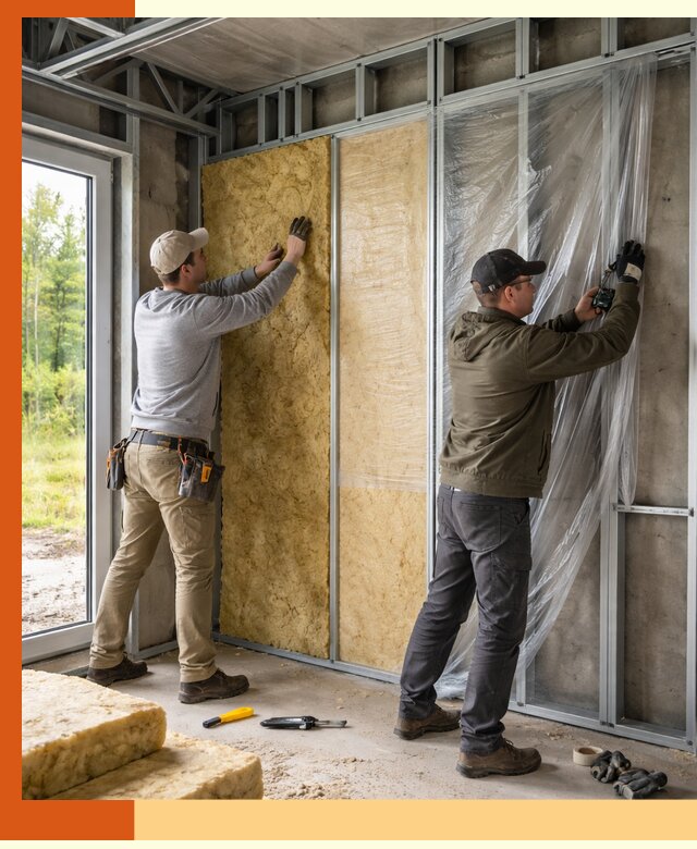 Утепление дома из ЛСТК в Верхнем Уфалее с гарантией качества и эффективности