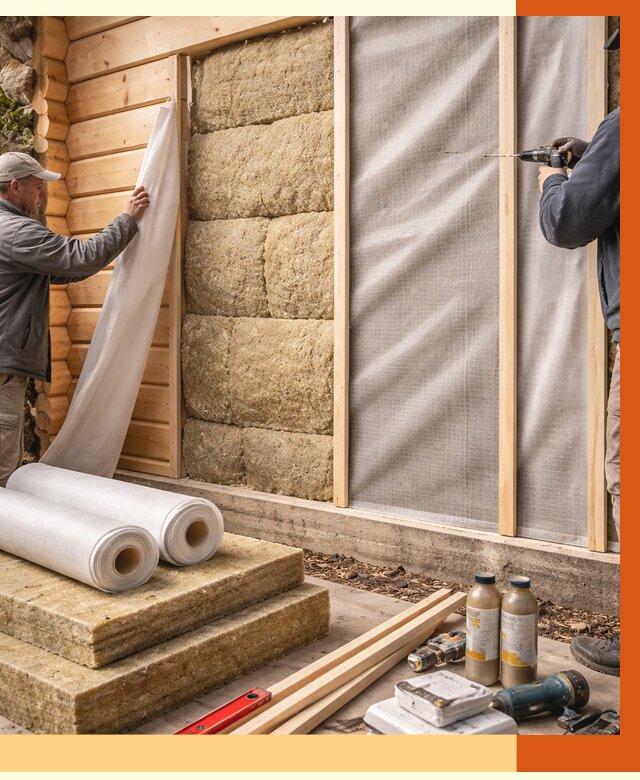 Утепление дома из минибруса в Верхнем Уфалее от 4605 руб/м2 — заказать профессионально | ТепломастерВрф