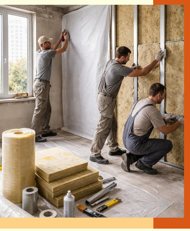 Утепление квартиры в Верхнем Уфалее от 4605 руб/м2 — утеплить квартиру изнутри и снаружи | ТепломастерВрф