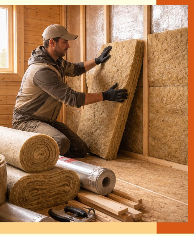 Утепление бани в Верхнем Уфалее под ключ от 4605 руб./м2 — утеплить потолок, пол и стены | ТепломастерВрф