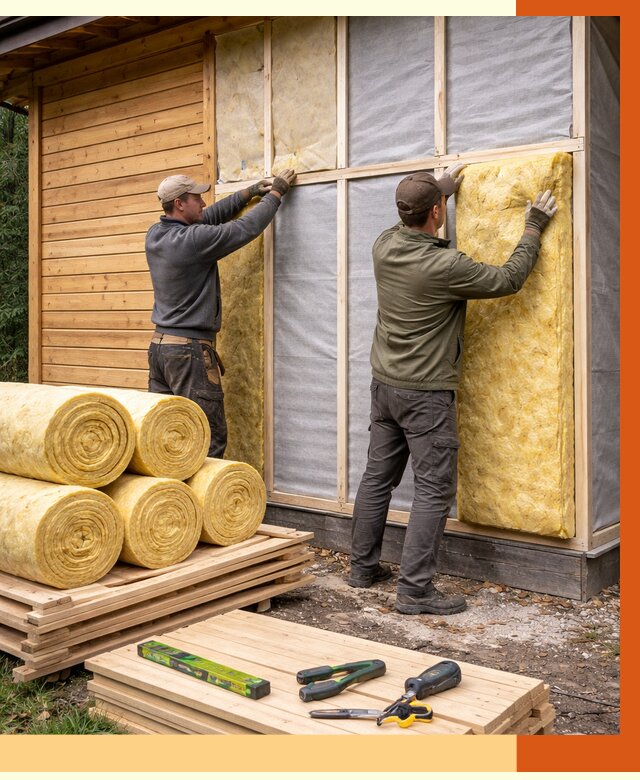 Утепление бани снаружи в Верхнем Уфалее от 86989 руб. под ключ | ТепломастерВрф