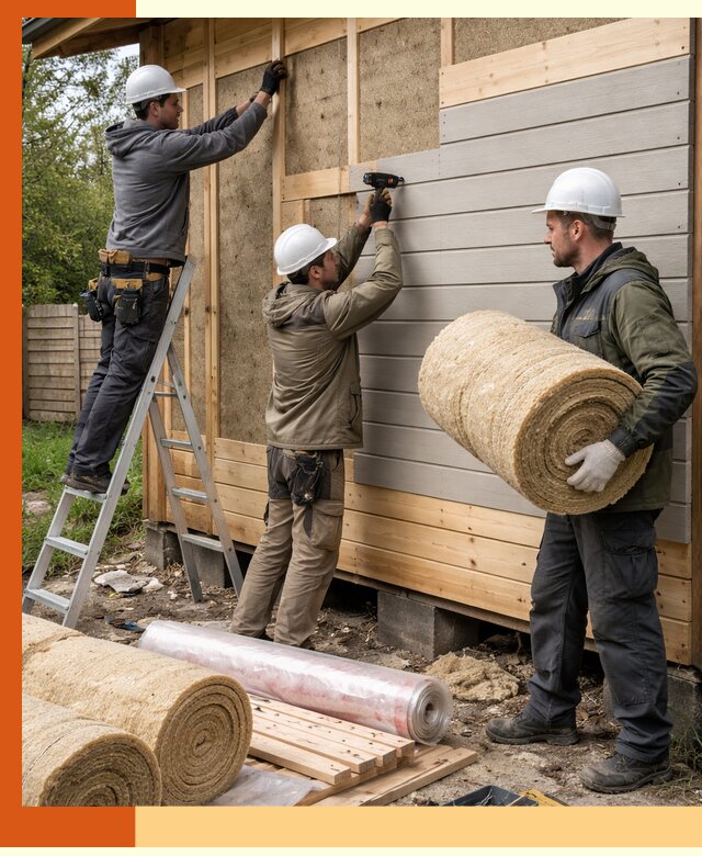 Утепление бани снаружи в Верхнем Уфалее профессионально и надежно