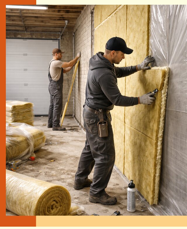 Утепление гаража под ключ в Верхнем Уфалее — все виды теплоизоляции