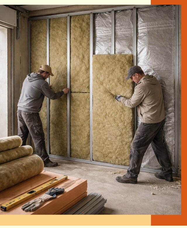 Утепление гаража изнутри в Верхнем Уфалее от 7676 руб/м2 — работы и цена | ТепломастерВрф