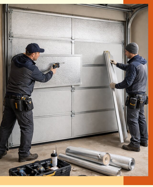 Утепление гаражных ворот в Верхнем Уфалее от 8034 руб/м2 — надежно и быстро | ТепломастерВрф