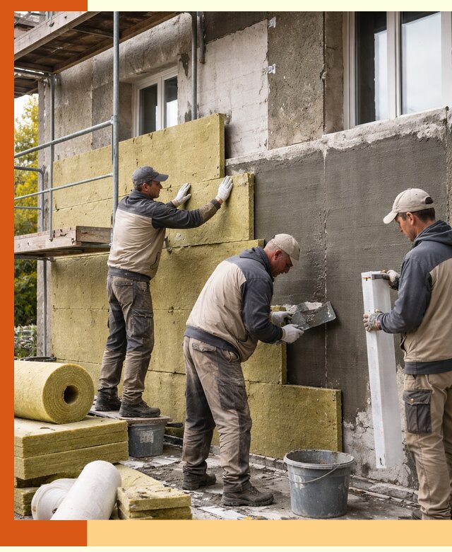 Утепление фасада зданий и домов в Верхнем Уфалее