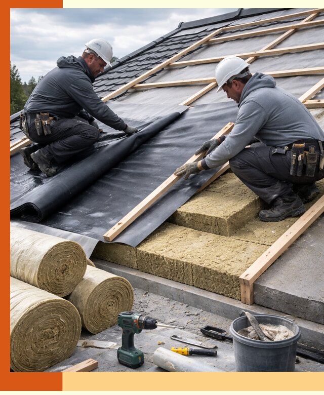 Утепление крыши снаружи в Верхнем Уфалее: профессиональная теплоизоляция