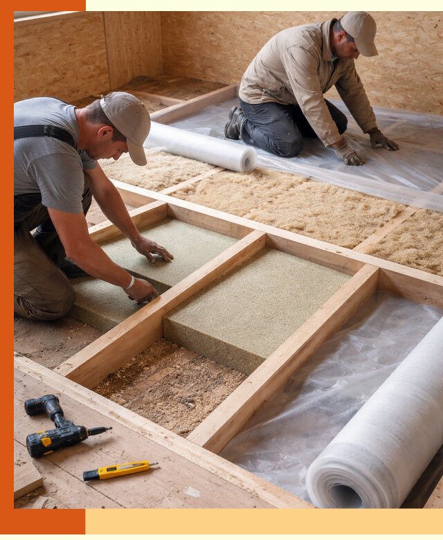 Профессиональное утепление деревянного пола в Верхнем Уфалее