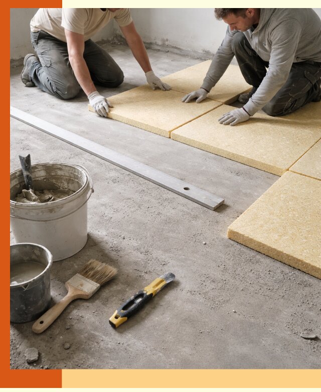 Утепление бетонного пола в Верхнем Уфалее профессионально и недорого