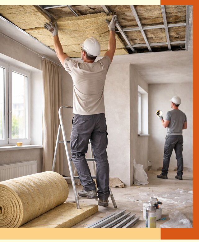 Утепление потолка в частном доме в Верхнем Уфалее от 972 руб./м² — работы под ключ | ТепломастерВрф