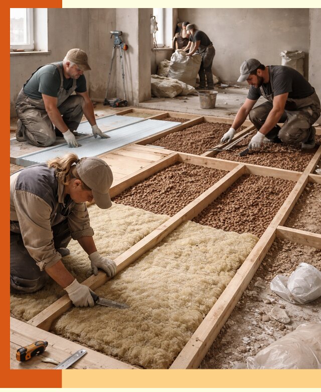 Утепление перекрытий жилых и промышленных зданий в Верхнем Уфалее