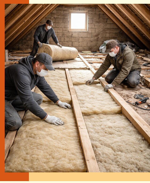 Утепление чердака в Верхнем Уфалее — профессиональная теплоизоляция кровли