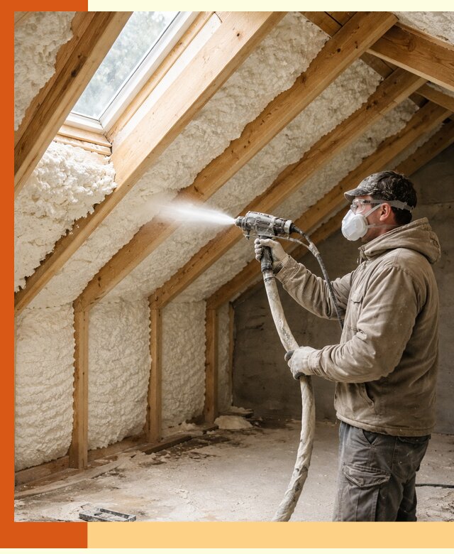 Утепление мансарды ППУ в Верхнем Уфалее быстро и надежно