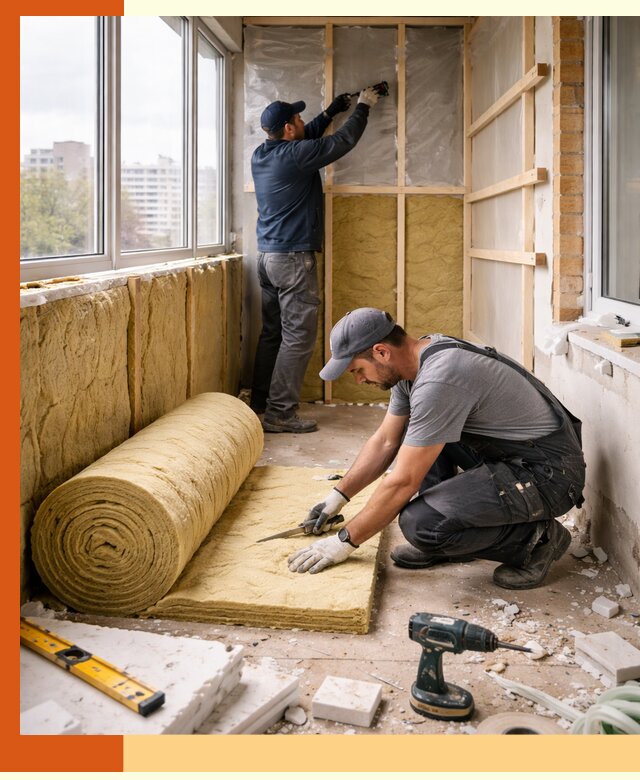 Утепление балкона под ключ в Верхнем Уфалее качественно и быстро