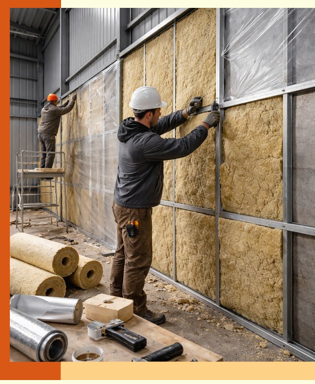 Утепление ангара в Верхнем Уфалее — профессиональная теплоизоляция помещений