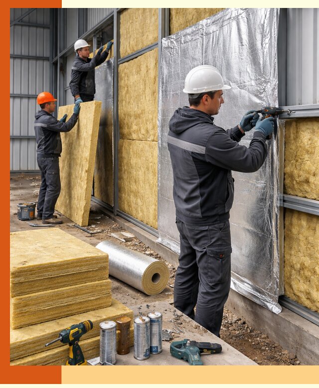 Утепление металлического ангара профессионально в Верхнем Уфалее