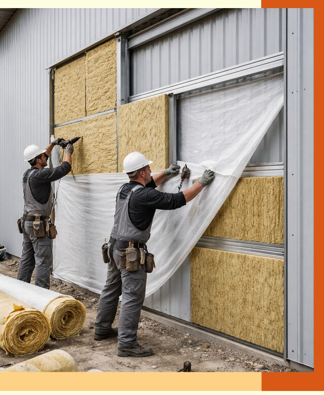 Утепление металлического склада в Верхнем Уфалее от 4605 руб/м2 — комплексное утепление под ключ | ТепломастерВрф