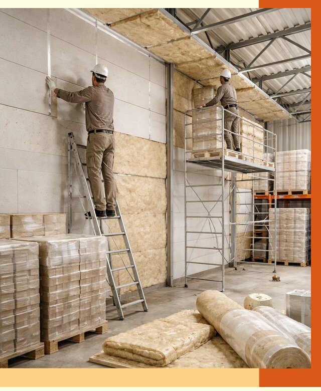 Утепление склада готовой продукции в Верхнем Уфалее от 1996 руб./м2 — комплексно | ТепломастерВрф