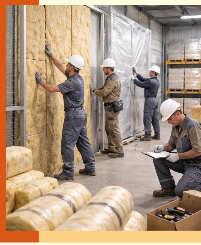 Утепление склада готовой продукции в Верхнем Уфалее качественно и быстро