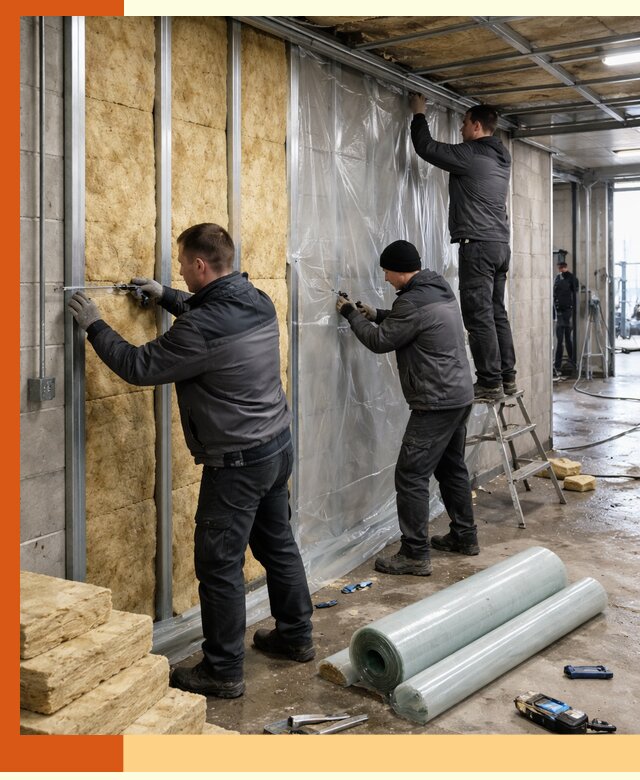 Профессиональное утепление автомойки в Верхнем Уфалее для любого типа помещений