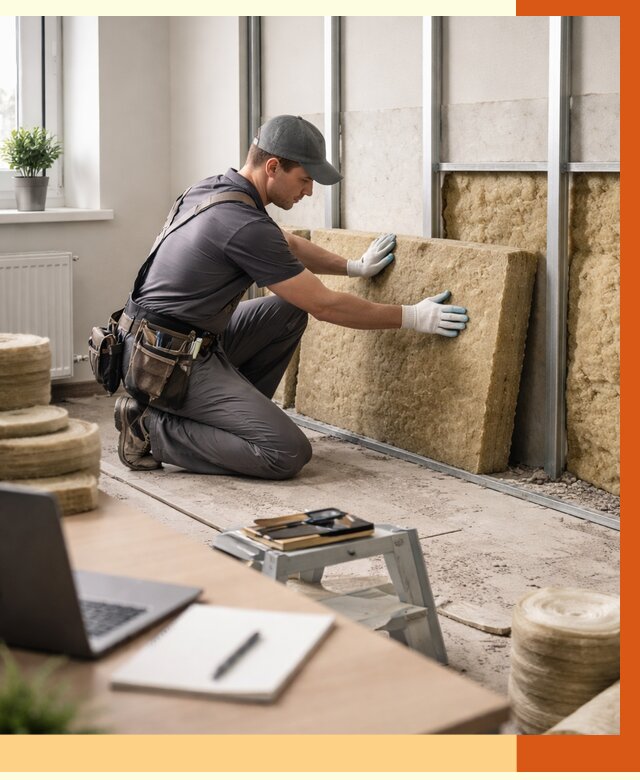 Утепление офиса в Верхнем Уфалее от 4605 руб/м2 — комплексное утепление офиса под ключ | ТепломастерВрф