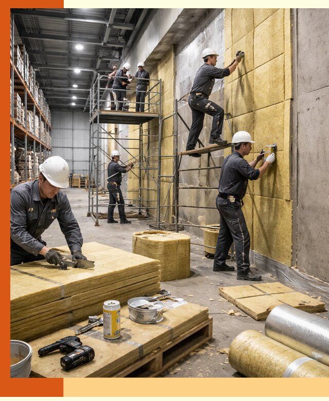 Утепление логистического центра в Верхнем Уфалее качественно и экономично