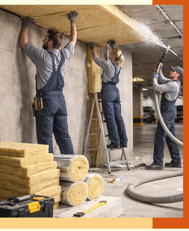 Утепление паркинга в Верхнем Уфалее от 6959 руб./м2 — работы под ключ | ТепломастерВрф