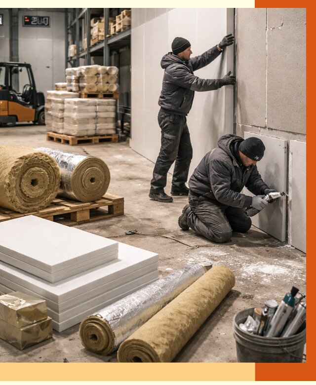 Утепление холодного склада в Верхнем Уфалее от 8699 руб/м2 — комплексное под ключ | ТепломастерВрф