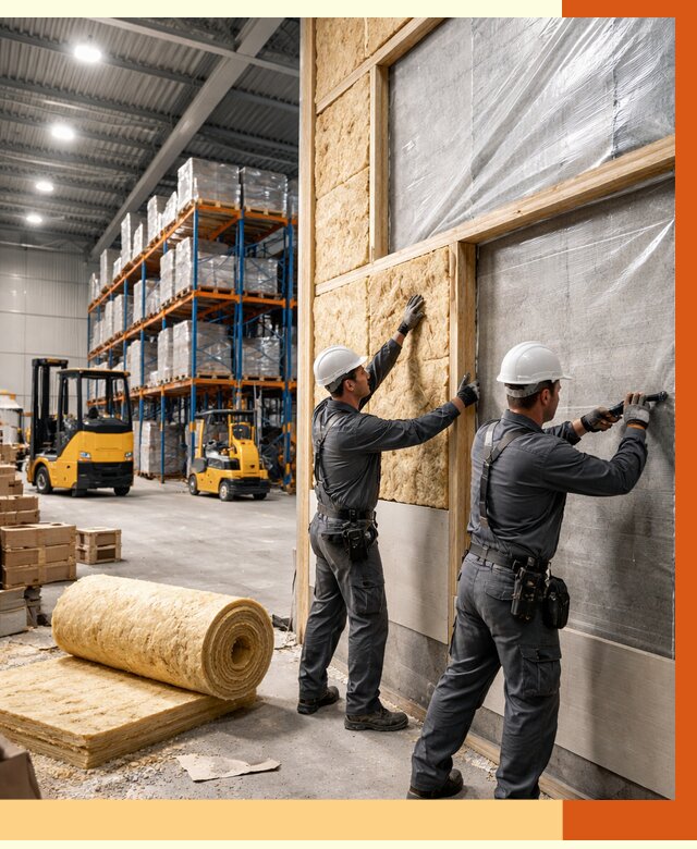 Утепление склада с техникой в Верхнем Уфалее от 4298 руб./м2 — комплексно под ключ | ТепломастерВрф