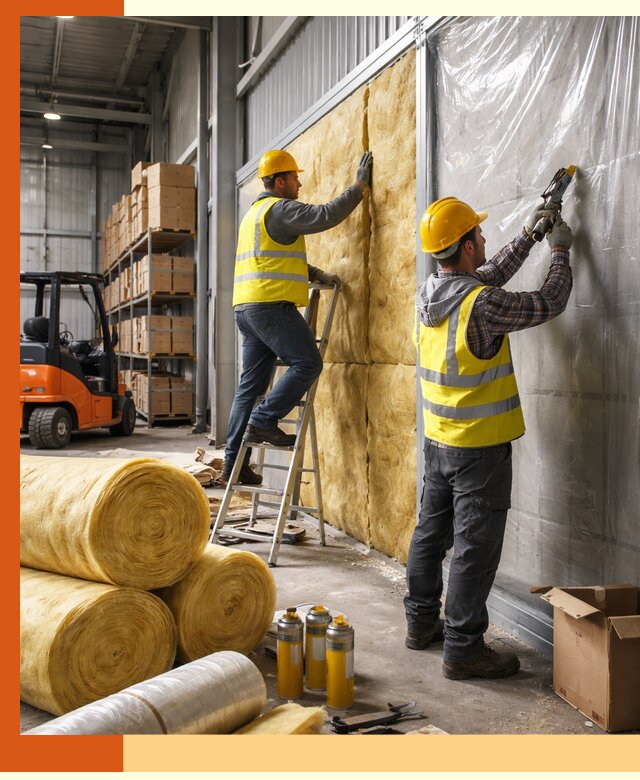 Утепление склада с техникой в Верхнем Уфалее под ключ