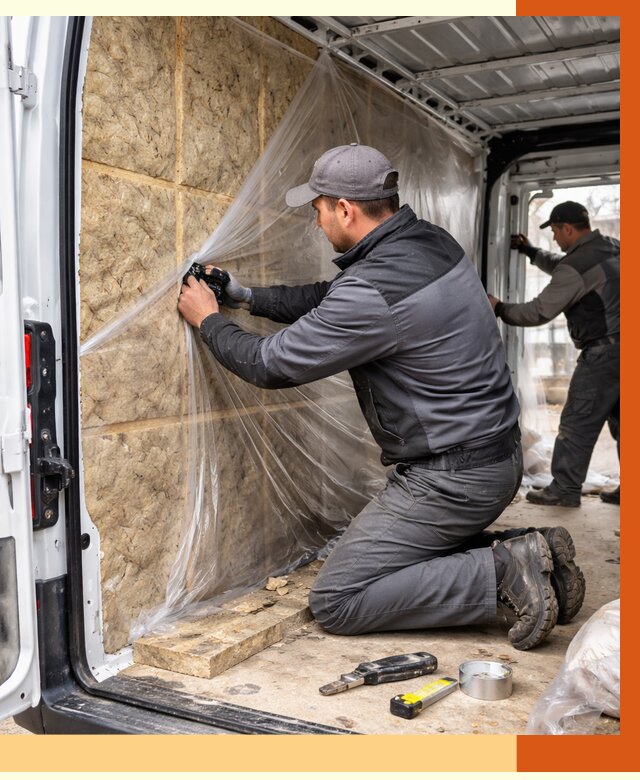 Утепление фургона в Верхнем Уфалее от 16886 руб/м2 — утепление фургона ППУ и кузова | ТепломастерВрф