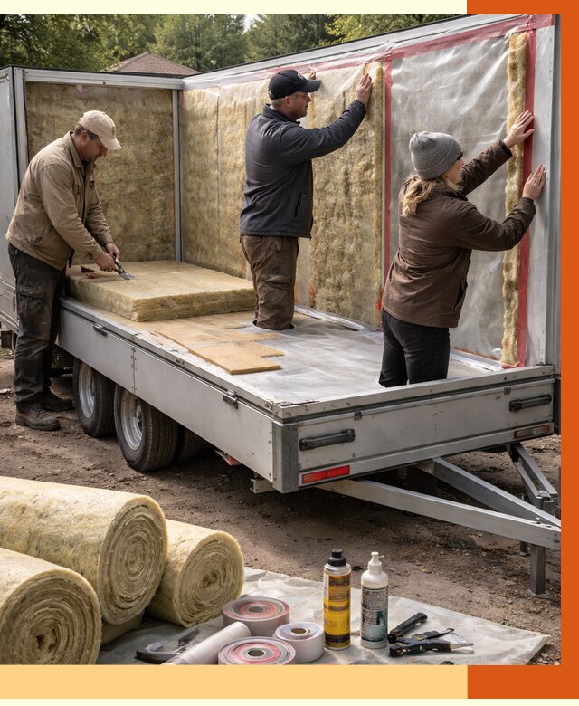 Утепление прицепа в Верхнем Уфалее под ключ от 12793 руб. — комплекс от ТепломастерВрф