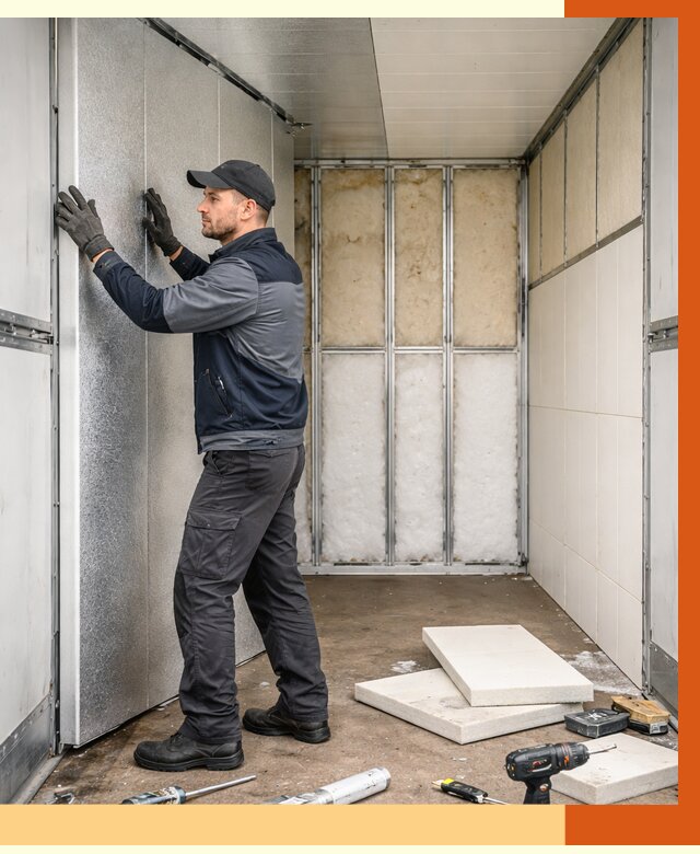 Утепление холодильного кузова в Верхнем Уфалее от 13816 руб. под ключ | ТепломастерВрф