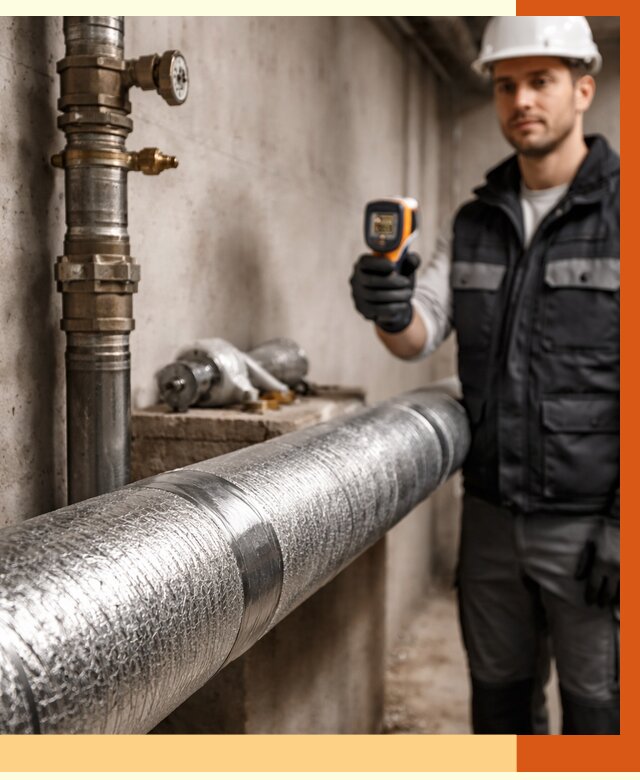 Утепление труб водоснабжения в Верхнем Уфалее от 8699 руб. за м² — услуги ТепломастерВрф