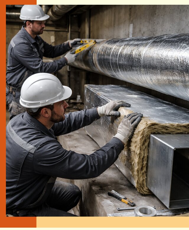 Профессиональное утепление воздуховодов и теплоизоляция в Верхнем Уфалее