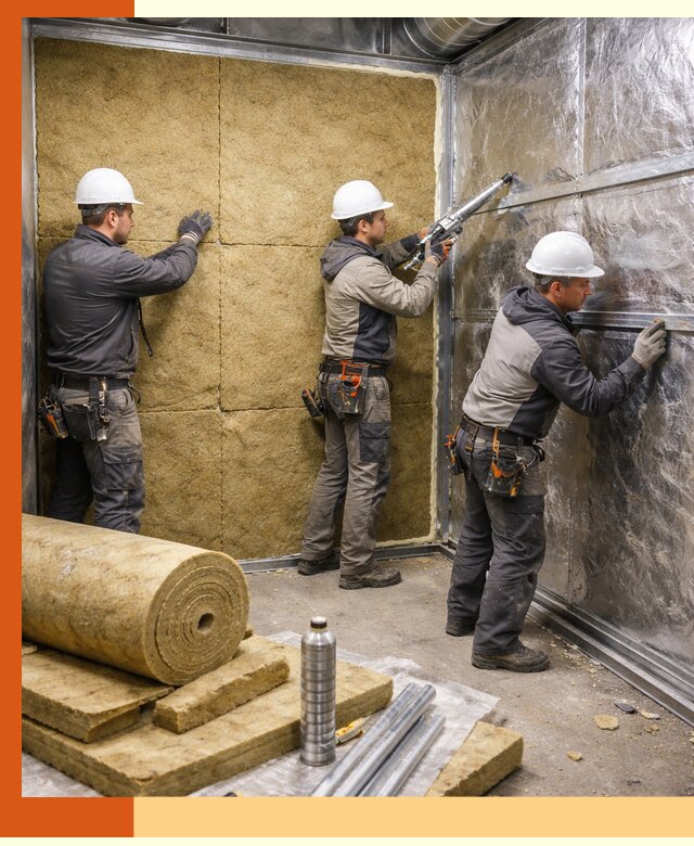 Утепление венткамеры в Верхнем Уфалее — качественная теплоизоляция и шумопоглощение