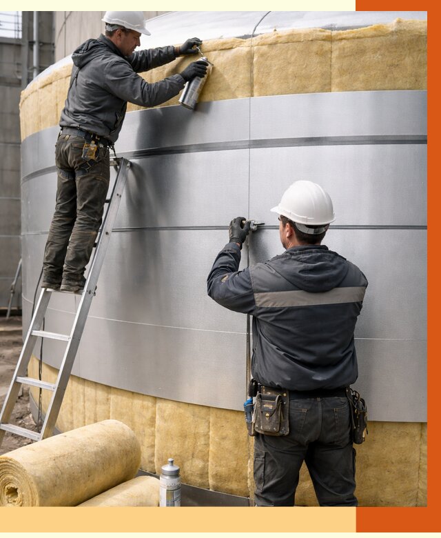 Утепление цистерны в Верхнем Уфалее пенополиуретаном от 14839 руб. под ключ | ТепломастерВрф