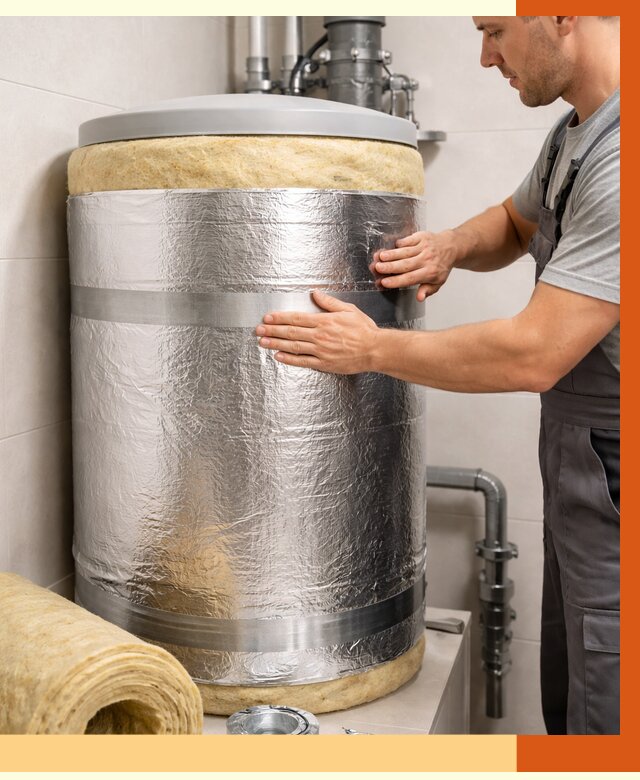 Утепление бойлера в Верхнем Уфалее от 4605 руб. под ключ | Утепление ППУ | ТепломастерВрф