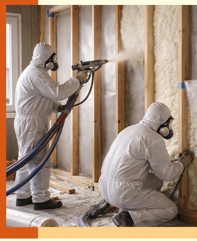 Утепление каркасной стены ППУ в Верхнем Уфалее для домов и коттеджей